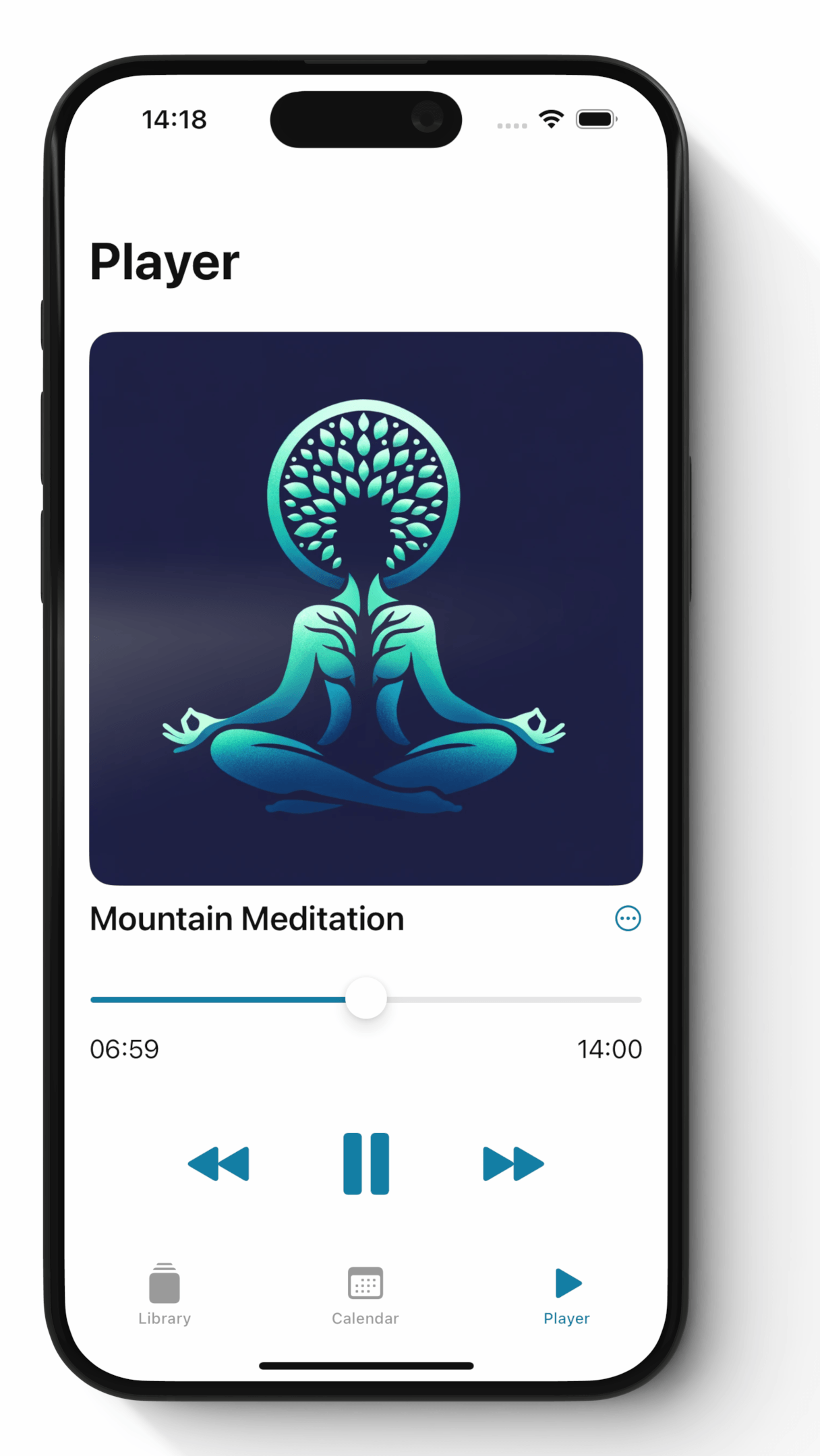 Play your meditation resources offline.